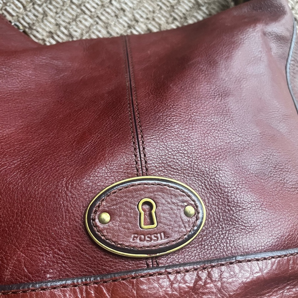 Vintage Fossil Maddox Brown Bucket Shoulder Bag - Picture 5 of 15